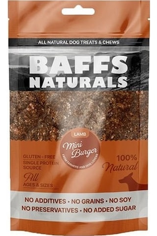 Baffs Naturals Kuzu Mini Burger Köpek Ödül Maması 100 G