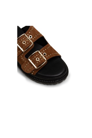 Deery Kadın Hakiki Süet Taba Rengi Terlik - 58607ztbac01