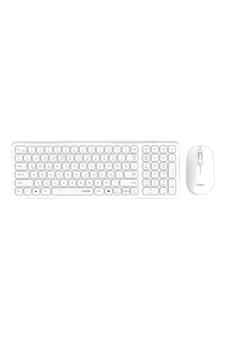 Casper D300 Beyaz Kablosuz Klavye Mouse Set Optik