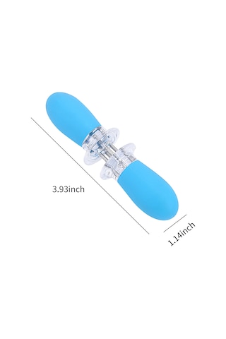 Xindoker 2 Adet Mavi Bbq Mısır Çubuğu Seti - Paslanmaz Çelik İçerikli, Tpr Kolu İle Sabit Tutma Ve Kolay Pişirme Özelliği Çok Renkli