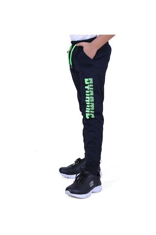 Panios Kids 3'lü Dynamic-stronger-new Baskılı Erkek Çocuk Çift Cepli Eşofman Altı Çok Renkli