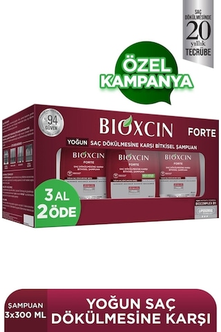 Bioxcin Forte Saç Dökülmesine Karşı Şampuan + Quantum Serum + Biotin Tablet