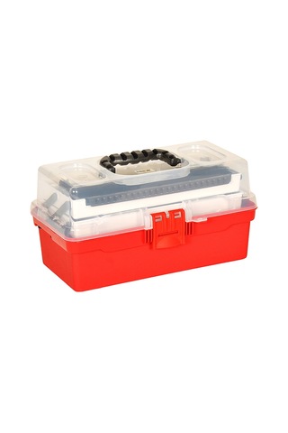 Powerex Şeffaf Kapaklı 15'' Balıkçı Alet Malzeme Çantası
