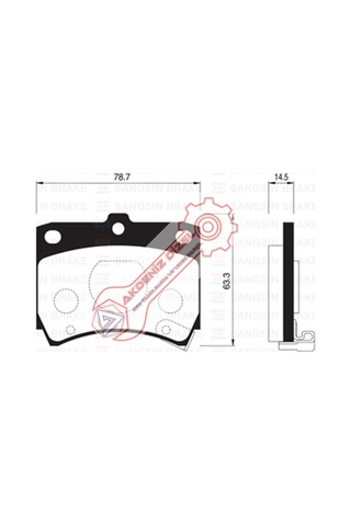 Fren Balatası Ön Kia Pride 90-01 / Mazda 121 87-91 Kk150-3323Z