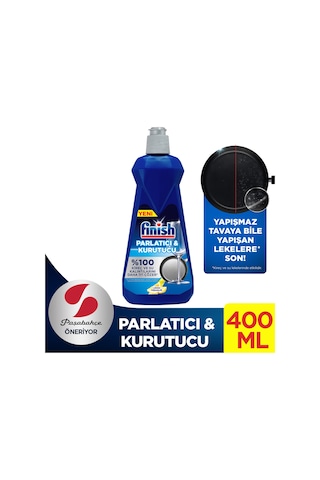 Finish Bulaşık Makinesi Parlatıcı Limon 400 ML+ Makine Temizleyici Sıvı Limon 250 ml