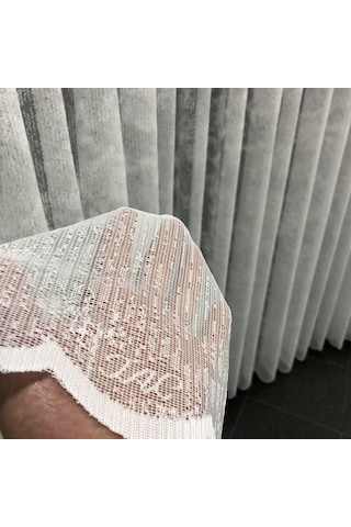 Taç Tül Perde Örme Tül Perde Ütü Istemez 3 Farklı Desen