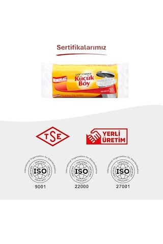 Küçük Boy Çöp Poşeti 30&apos Lu 40x50 Cm, Sızdırmaz Ve Yırtılmaz, Ekonomik Küçük Boy Çöp Torbası, Geri Dönüştürülebilir Atık Torbası, Doğa Dostu, Sürdürülebilir, Güçlü Ve Dayanıklı Çöp Poşeti