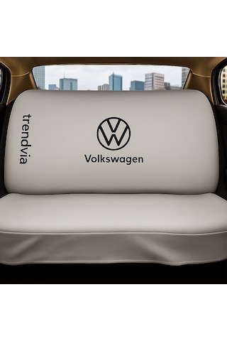 Volkswagen Uyumlu Ön Arka Koltuk Kılıfı Penye Servis Tipi Oto Koltuk Koruma Seti Gri