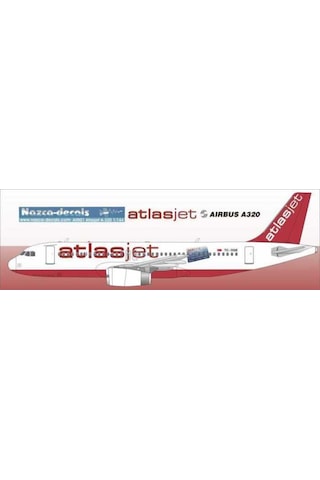 Nazca Decals Atj001 1/144 Ölçek, Atlasjet Decal-standard Scheme With C