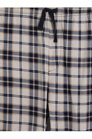 LC Waikiki Lc Waıkıkı Kahverengi Ekose Desenli Erkek Pijama Alt