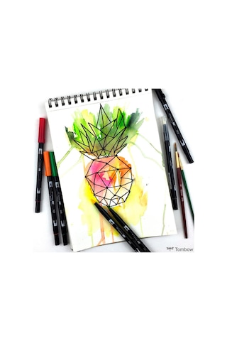 Tombow Ab-t Dark Green Çift Uçlu Grafik Kalemi 277