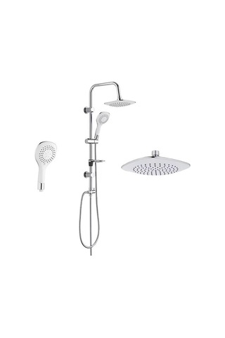 Krom Tepe Yağmurlama Duş Seti Banyo Bataryası Dahil Değildir Bianco Duş Seti Çok Renkli