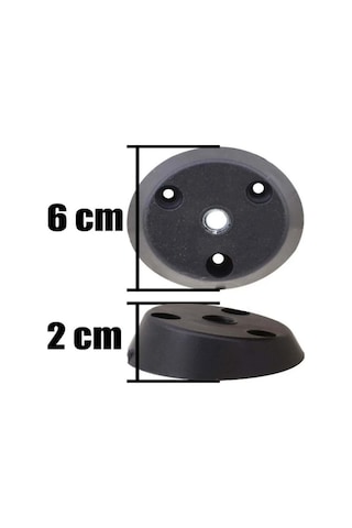 4 Adet Açılı Zigon Sehpa Bağlantı Aparatı Siyah