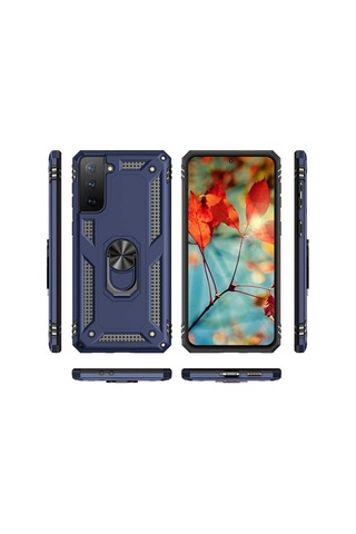 Samsung Uyumlu Galaxy S21 Plus Kılıf Zore Vega Kapak-Siyah