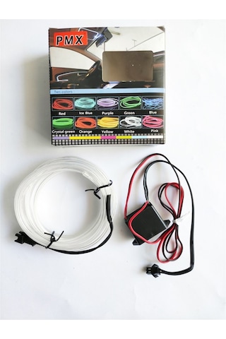 2 Metre 12V Beyaz İp Neon İp Led Araç İçi Neon Led