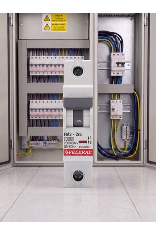 12 Adet Federal 1x25 A C Tipi 3ka Otomatik Sigorta Fm3-c 9ec-c0331-0d25