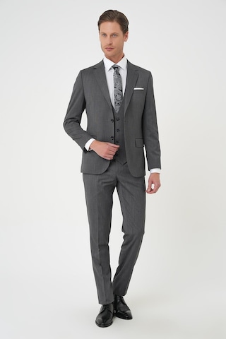 Efor Slim Fit Esnek Yelekli Klasik Füme Takım Elbise Tk 897 Füme