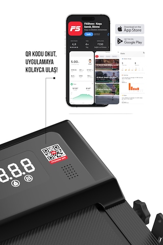 Walke W-fit Bluetoothlu Uygulamalı Uzaktan Kumandalı Koşu Bandı 10 Km Hız (Yenilenmiş Tasarım)