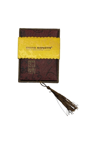 Silvio Monetti Benzinli Çakmak Kabartma Desenli Altın Sarısı Gümüş Gri 109187