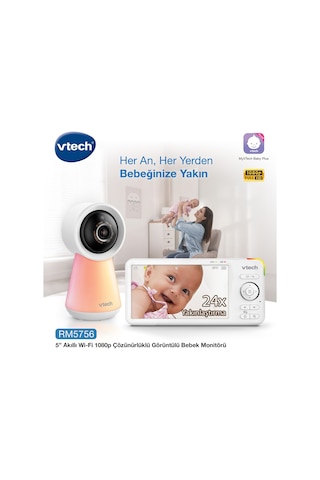 Vtech Uyarlanabilir Gece Lambalı 5 Wi-fi Görüntülü Bebek Monitörü - Rm5756hd