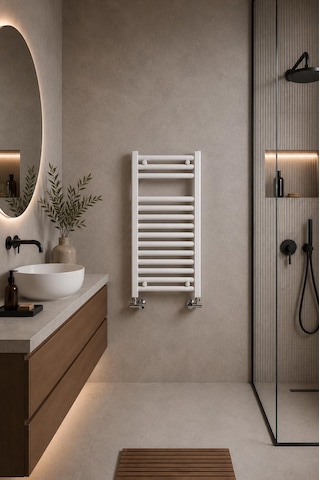 500X900 Beyaz Havlupan 13 Borulu Banyo Havlupanı