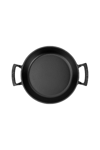 Lava Döküm Yuvarlak Sahan Döküm Demir Yekpare Çift Kulplu Çap(Ø)24cm.