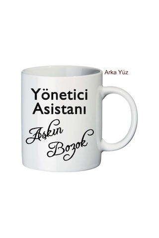 Yönetici Asistanı Isimli Kupa Bardak - Sekretere Hediye