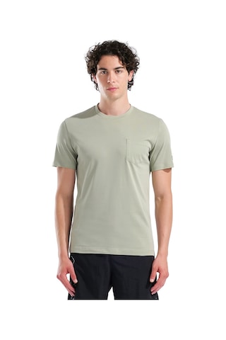 Arena Pocket Back Print Erkek Yeşil Günlük Stil T-shirt 011163660