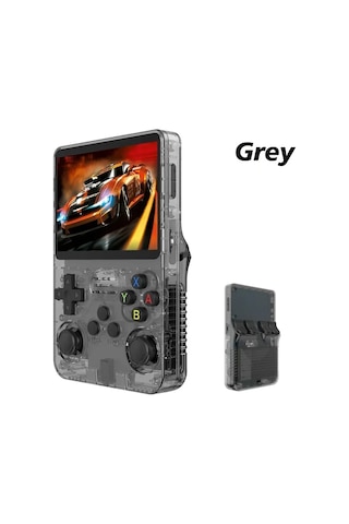 En İyi R36s R36h Retro El Video Oyun Konsolu Linux Sistemi 3.5 Inç Ips Ekran R36s Black-64g