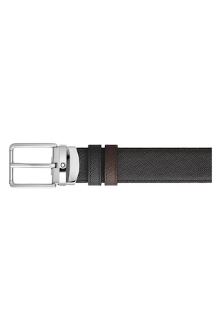 Montblanc Everyday Sartorial Deri 30 Mm Çift Taraflı Kemer 222359 Kahverengi