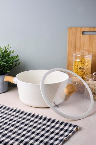 Danish Cook Beige İndüksiyon Tabanlı Derin Tencere 24 Cm Bej Bej