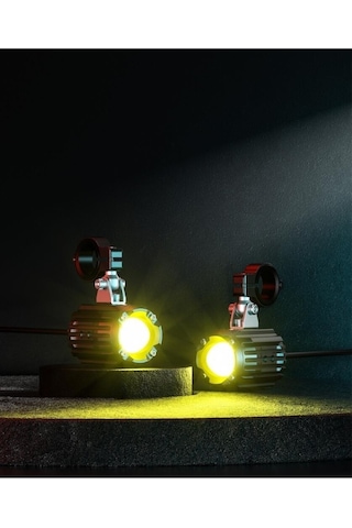 Nukrotech K10 2 Adet Takım Sis Farı 60w Sarı / Beyaz / Çift Renk Modlu Kontrollü