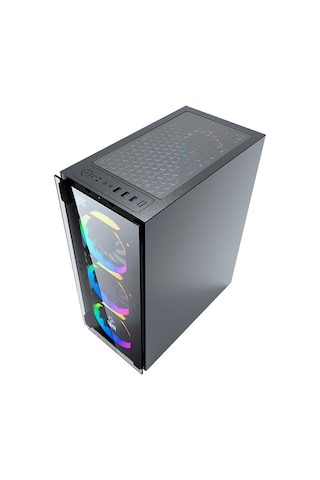 Gametech Ares Rainbow 4x120 MM Fanlı Oyuncu Bilgisayar Kasası