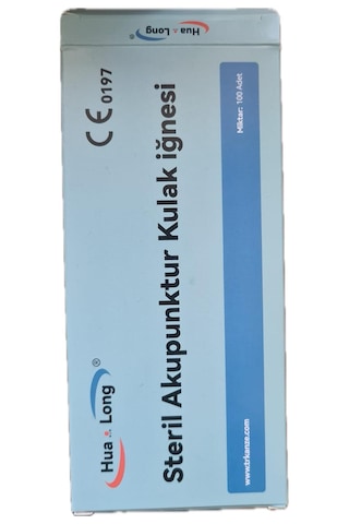 Akupunktur Kulak İğnesi Bantlı 0,22x1,3mm 100lük 1000 Adet