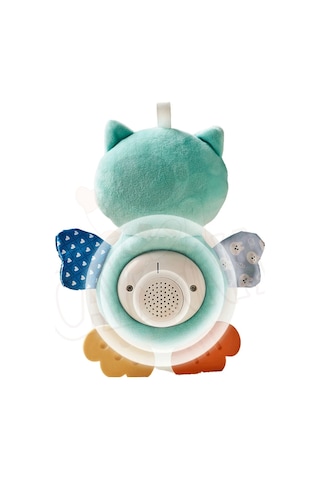 Cayenna Işıklı Ve Sesli Bebek Baykuşu Soft Peluş Yumuşak 15 Cm Bebek Oyuncak Baykuş Kaşıyıcılı