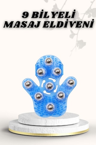 9 Bilyeli Masaj Eldiveni Giyilebilir Plastik Vücut Diğer