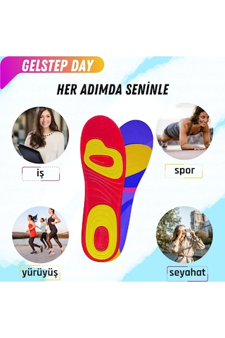 Magicfoot Gelstep Günlük Yürüyüş Tabanlığı - Ortopedik - Koşu, Spor, Yürüyüş - Aktif Yaşam Tabanlık