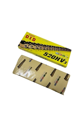 Motosiklet Zincir 520 X 128 Bakla Oringli Gold Did