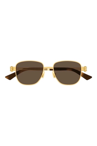 Bottega Veneta 1380 S 003 51 Unisex Güneş Gözlüğü Altın