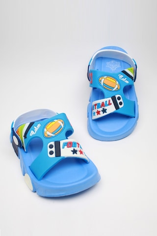 Günlük Unisex Çocuk Sandalet Esnek Kaymaz Taban Yazlık Ev Okul Kreş Ayakkabı Ps940-ps955 Mavi