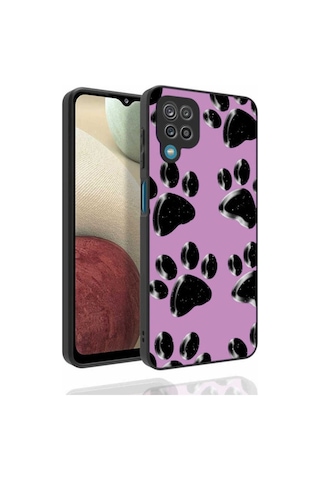 Galaxy M12 Kılıf Desenli Kamera Korumalı Parlak Zore Nora Kapak NO3