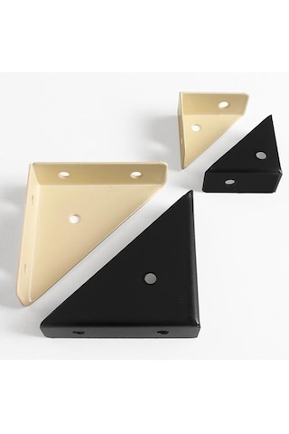 Bej 4 Adet 90 Derece Körüklü Açı Konnektör Braketleri Paslanmaz Korozyona Dayanıklı Köşebent Köşebent Bağlantı Elemanları