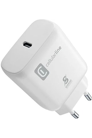 Cellularlıne Samsung  Uyumlu Super Fast Charge Pd 25w Şarj Adaptörü Beyaz