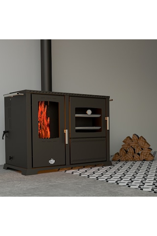 Baba's Bbq Pelet Ve Odun Sobası-Safir Kuzine Modeli 10 Kw