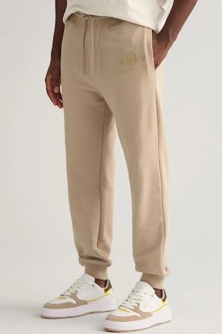 Gant Men's Regular Fit Sweatpants With Logo Beige Erkek Regular Fit Pamuk Eşofman Altı Bej