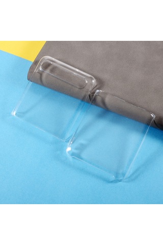 Samsung Galaxy Uyumlu Z Flip İçin Clear Pc Sert Kılıf Cep Telefonu Kılıfı