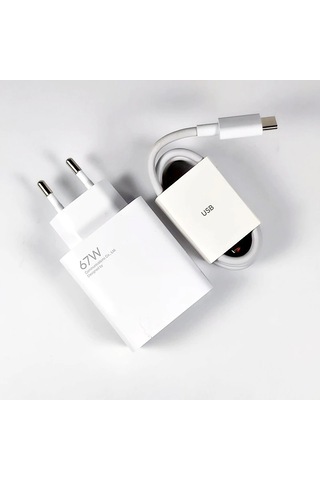 FitPlus EC-H4 Power Adapter 67W Şarj Aleti ve Type-C Kablo Set (MDY-12-ES)