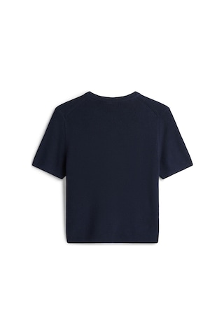 Tommy Hilfiger Co Cardı Stıtch C-nk S/s Sweater Kadın Mavi Kazak - Ww0ww48793