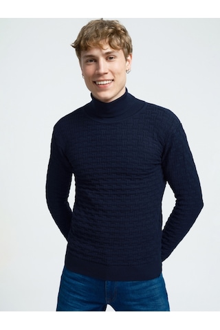 Slim Fit Erkek Kazak Lacivert