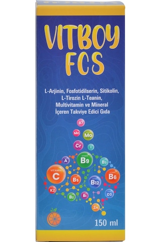 Vitboy FCS Multivitamin Mineral İçeren Takviye Edici Gıda 150 ML